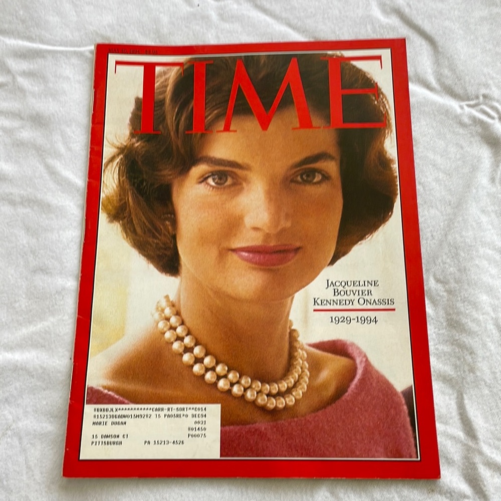 Time magazine Jacqueline Bouvier Kennedy Onassis